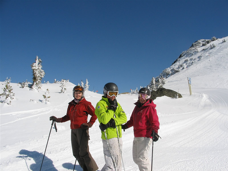Kim Tim and Frankie. Highway 86, Whistler, 2009.