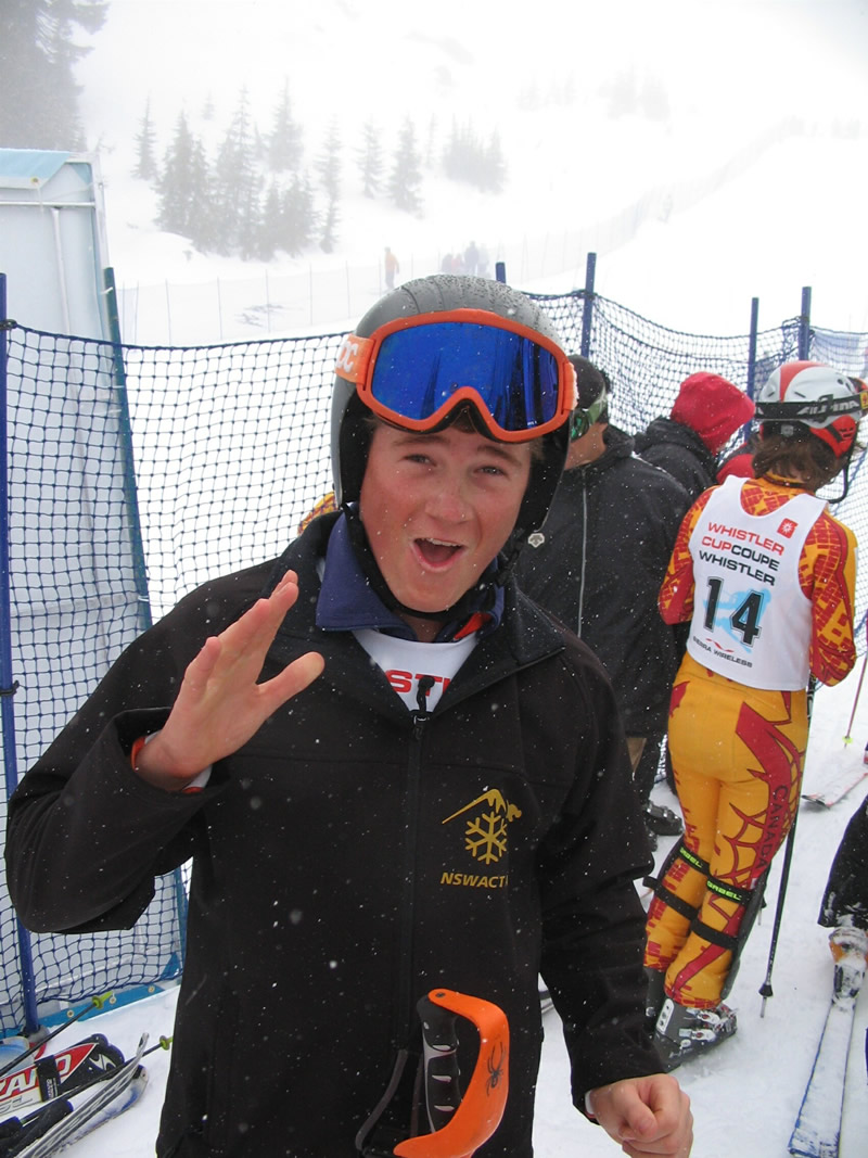 Tim at the Whistler Cup, Canada, 2009.